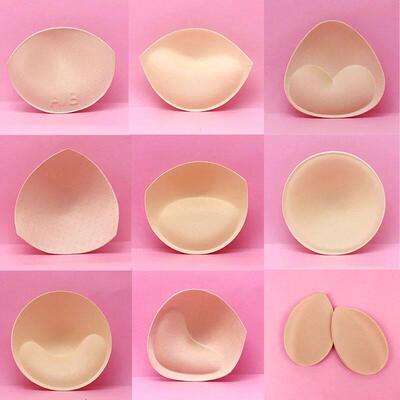 1pair Sponge Inserts In Bra Padded for Swimsuit Breast Push