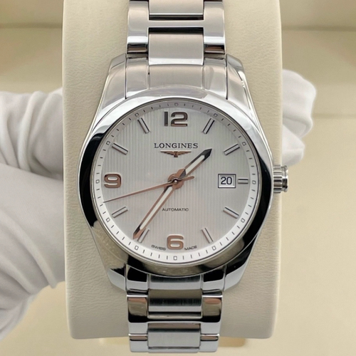 好价9.8新 浪琴康铂系列精钢自动机械腕表40MM男表L2.785.4.76.6