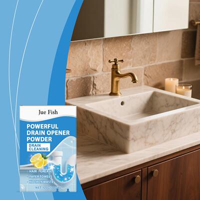 JUE FISH Household Drain Cleaner Powder, Kitchen Sink Drain
