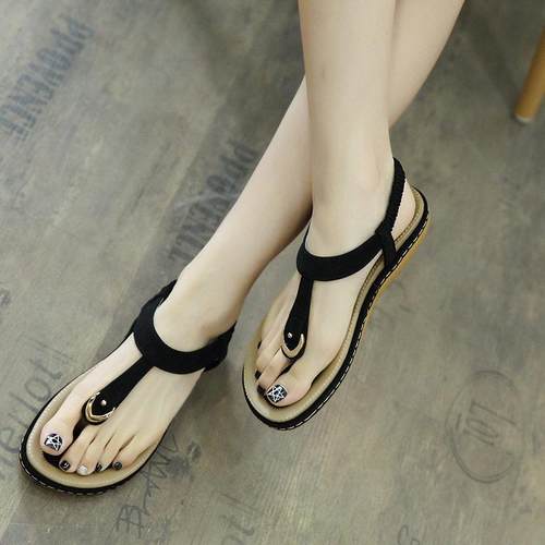 Plus Size Flip-Flops Summer Ladies Shoes Women Flat Sandals
