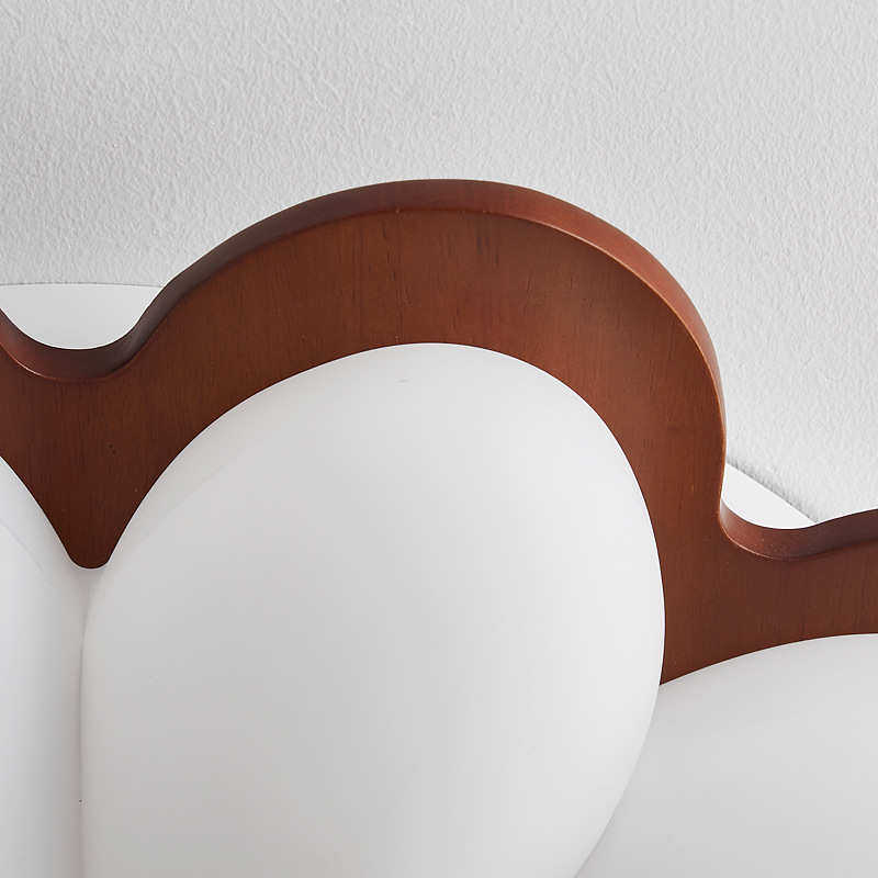 中古风卧室吸顶灯2025新款奶油风书房灯花朵复古胡桃色护眼阳台灯,家装灯饰光源,智能吸顶灯,淘宝优惠券,粉丝福利购,淘宝优惠卷