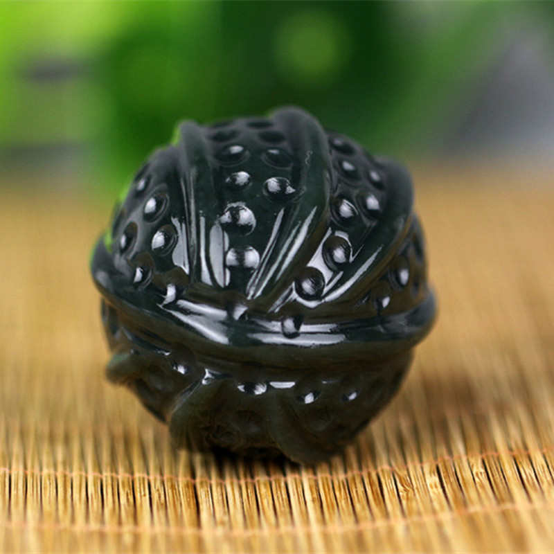 和田青玉核桃 把玩 手把件玉石玉玉器工艺品