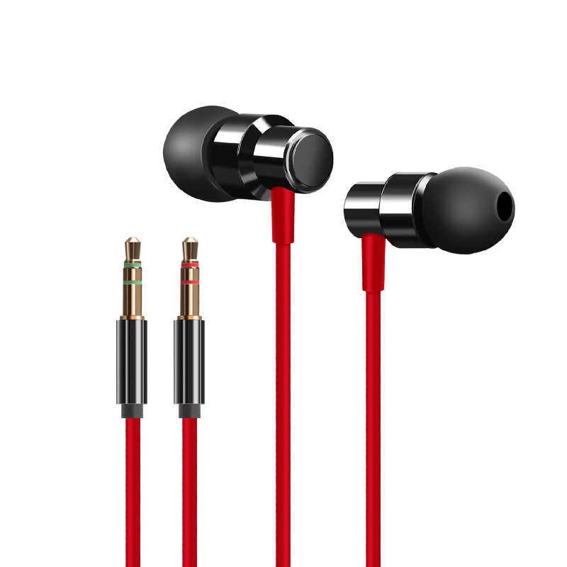 办公室3米长线电脑耳机 入耳式加长双头有线圆3.5mm插口pc台式usb