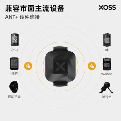 行者XOSS小旋风新品双模速度踏频器蓝牙ANT+自行车码表骑行装备男