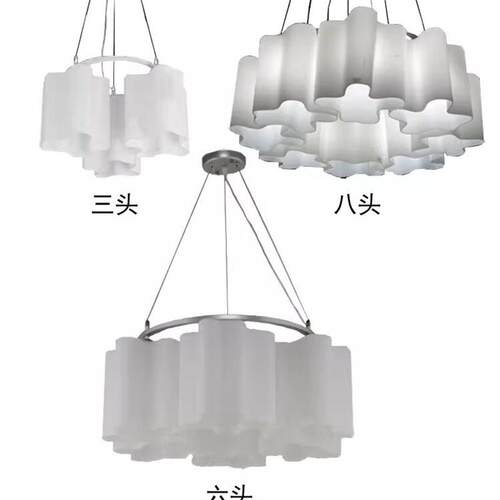 现代简约创意云朵餐厅吊灯饰法式中古客厅吸顶灯饰设计师款卧室灯