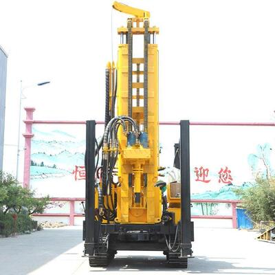 气动水井钻机220米钻孔机农用取水设备履带式地勘打井冲击回转