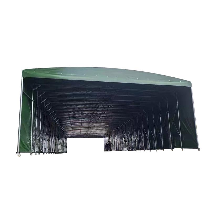 户外移动电动推拉防雨棚仓库篮球场遥控活动折叠伸缩遮阳雨篷