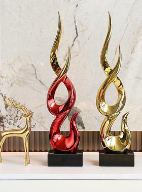 节节高升轻奢高级感摆件乔迁礼品办公室客厅电视柜酒柜家居装饰品