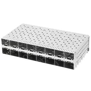 WHSFP16128F003 SFP+ CAGE 2×8压接式无灯 镀金30U 连接器