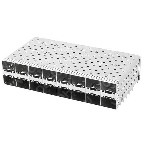 WHSFP16128F003 SFP+ CAGE 2×8压接式无灯 镀金30U 连接器