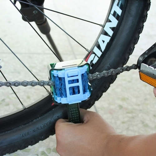 赛领北斗星多功能洗链刷链条清洁工具自行车洗链器保养飞轮毛刷子