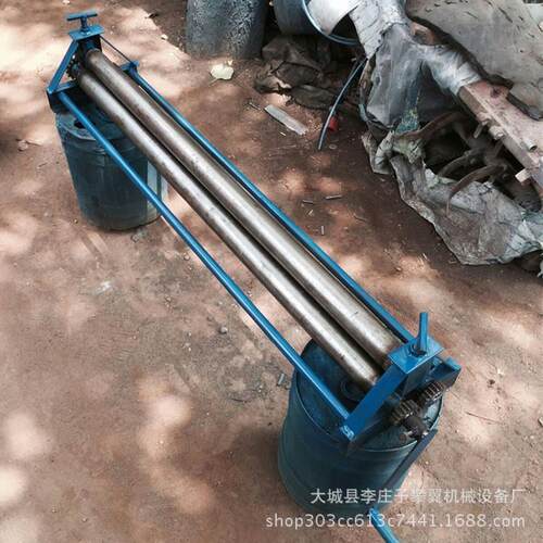 铁皮施工卷圆机 小型卷板机 防滑三辊卷筒机 镀锌板卷管机