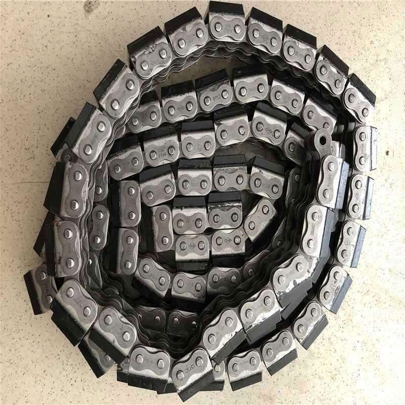 可直供现货工业传动短节距滚子链条28A32A36A40A橡胶盖板输送链条