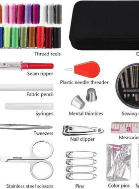 Sewing kit hand sewing needle and thread storage box set