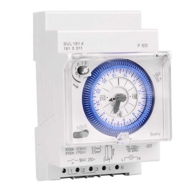 SUL181d 导轨安装15分钟间隔石英机械定时器时控开关时间控制器