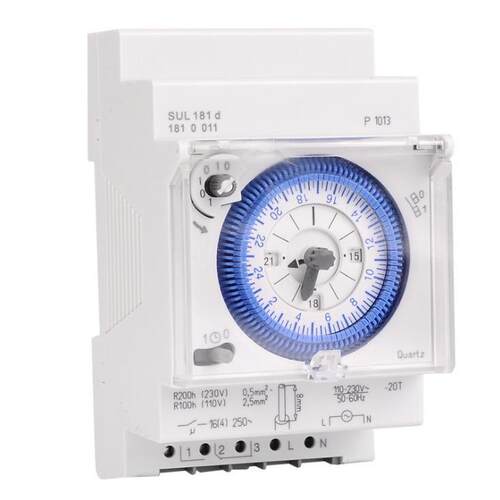 SUL181d 导轨安装15分钟间隔石英机械定时器时控开关时间控制器
