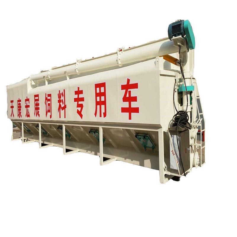 15吨散装饲料运输车6米8长饲料散装车23立方散装饲料罐