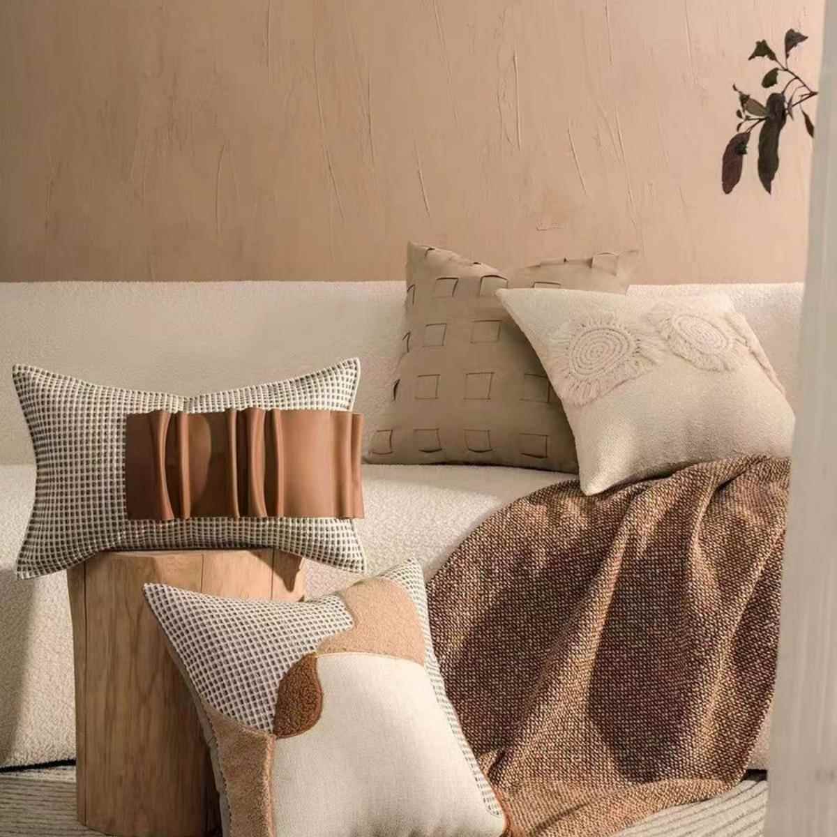 样板房枕轻奢沙简约现代软装客发厅KYE抱靠垫方枕样板间酒店抱枕