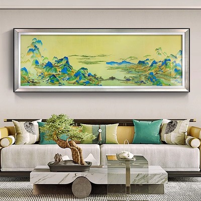 装饰画山水画背景墙现代装饰画
