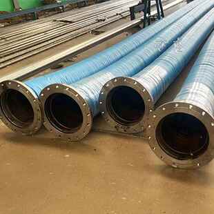 法兰大口径吸排泥胶管DN650mm输送污水泥浆疏浚胶管多种规格尺寸