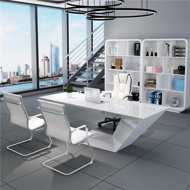 创意家具异形烤漆老板桌办公大班台时尚大气总裁桌简约个性经理桌