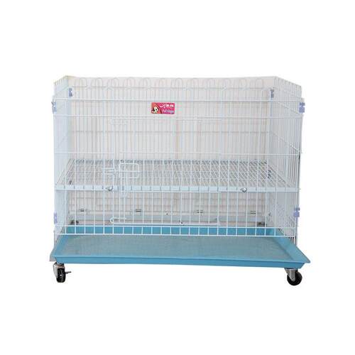 狗笼中型犬小型犬柯基萨摩耶家用宠物跑笼可拆洗折叠带厕所狗笼子