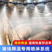 养殖场专业自动定时降温加湿喷雾系统鸡舍猪场牛棚喷淋设备造雾机