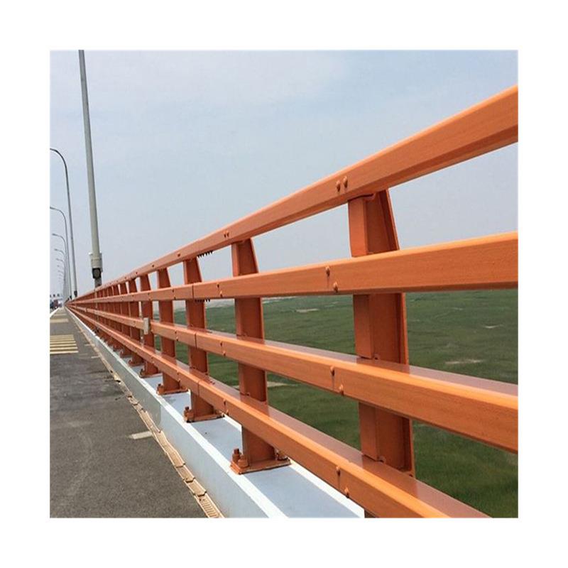公路防撞护栏桥梁两侧防撞护栏热镀锌圆管方管喷塑桥梁河道防护栏