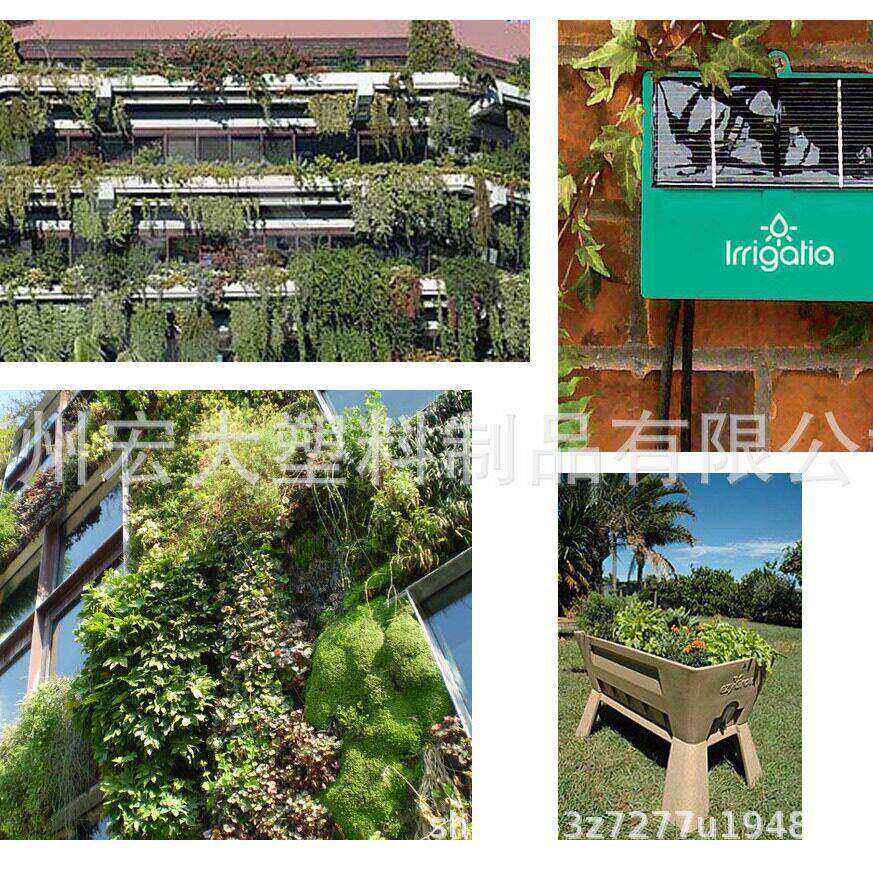 各种户外室外圆形方形异形大型花盆遮阳板广州滚塑厂家加工定制