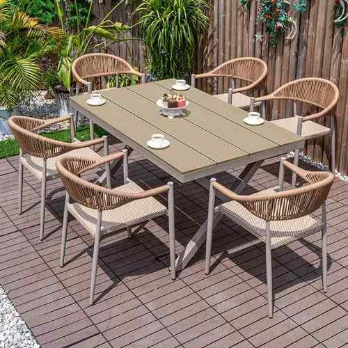 户咨询客服外桌组椅庭院别椅墅休水闲露天阳台藤网红防防晒花园室