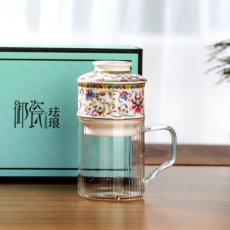 茶壶茶具新型自动冲茶器保温加热办公过滤泡茶杯茶水分离耐热玻璃