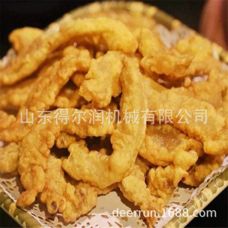 四川小酥肉油炸生产线 连续式小酥肉油炸机厂家 自动上浆上粉机