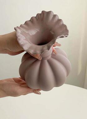 态生活 欧式陶瓷花瓶黄蜡菊永生干花插花器家居软装高级饰品摆件