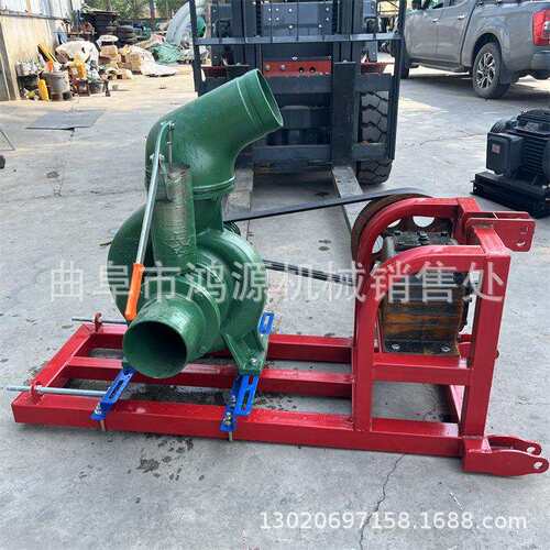 6寸柴油抽抽水泵 拖拉机后悬挂喷灌泵 移动拖车式抽水泵
