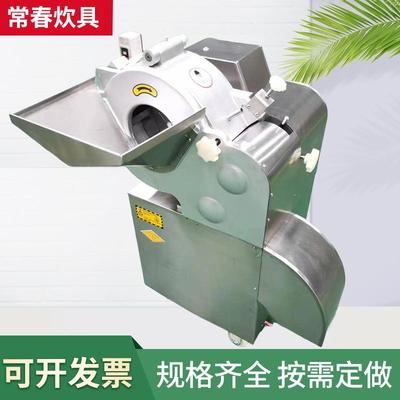 优惠100型不锈钢大型切丁机切土豆用洋葱萝卜水果商用切丁机