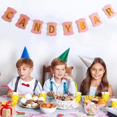 Candy Theme Birthday Decorations Candy Bar Decoration Set