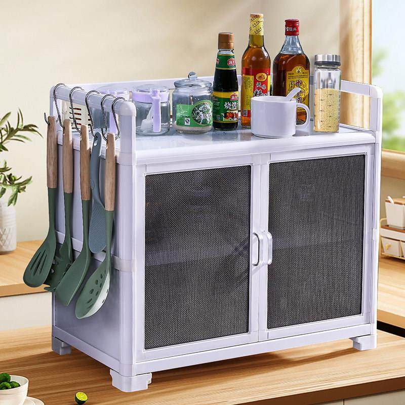 铝合金碗盘柜透气纱网厨房柜台面柜置物储物收纳柜简易整体橱柜餐,住宅家具,餐边柜,淘宝优惠券,粉丝福利购,淘宝优惠卷