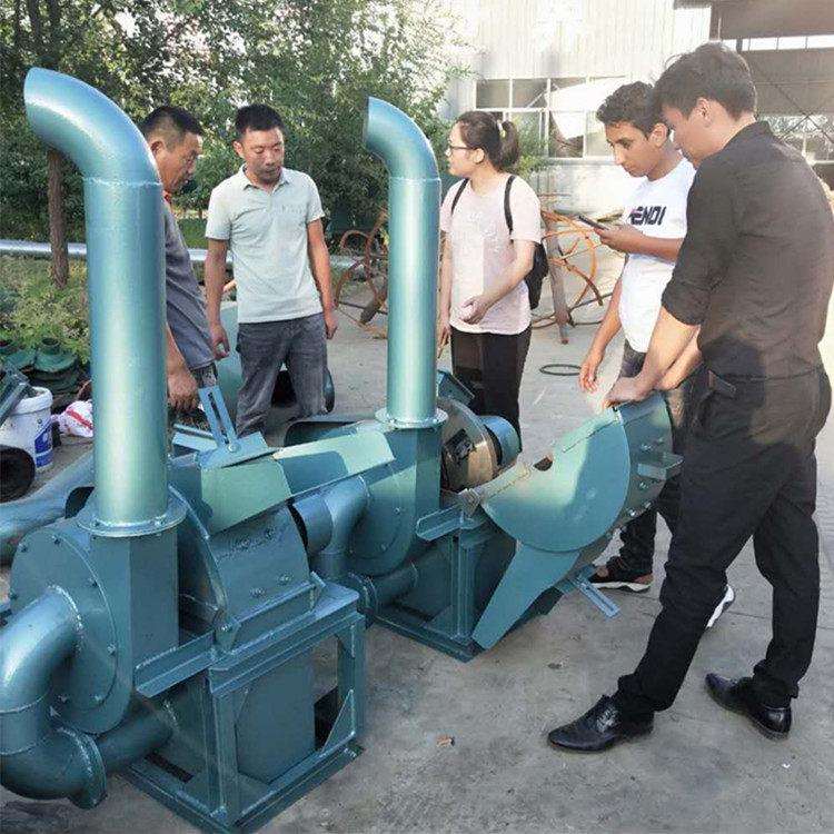 TF红薯秧地瓜秧粉碎机 海南芭蕉叶打粉机 布袋除尘锯末研磨机图片