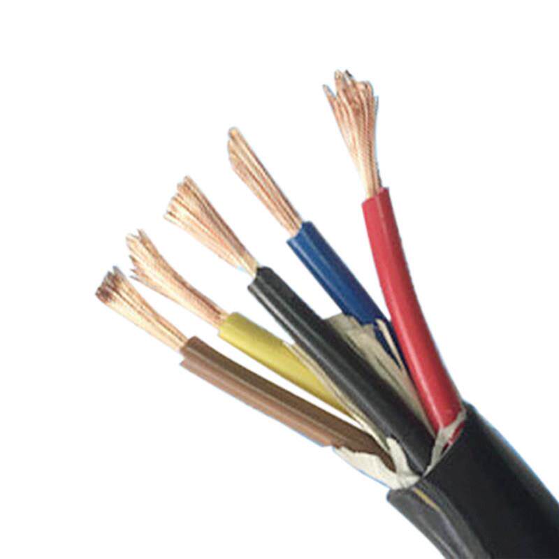 国标铜芯软电缆Rvv234 5芯0.3 0.5 0.75 1 1.5 2.5方形控制信号线