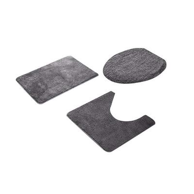 Anti-slip Bath Toilet Mats Set Coral Fleece Absorbent mat