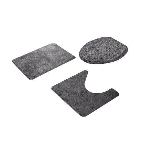 Anti-slip Bath Toilet Mats Set Coral Fleece Absorbent mat