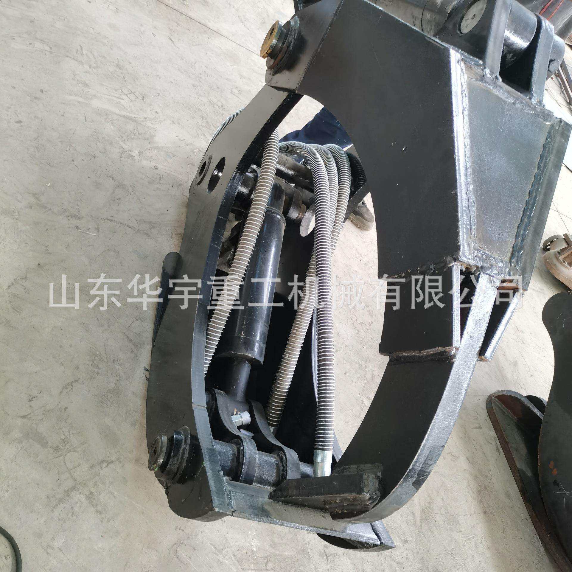 华宇供勾机夹树根树根挖拔器 园林起树根根机具 树根劈拔夹一体机