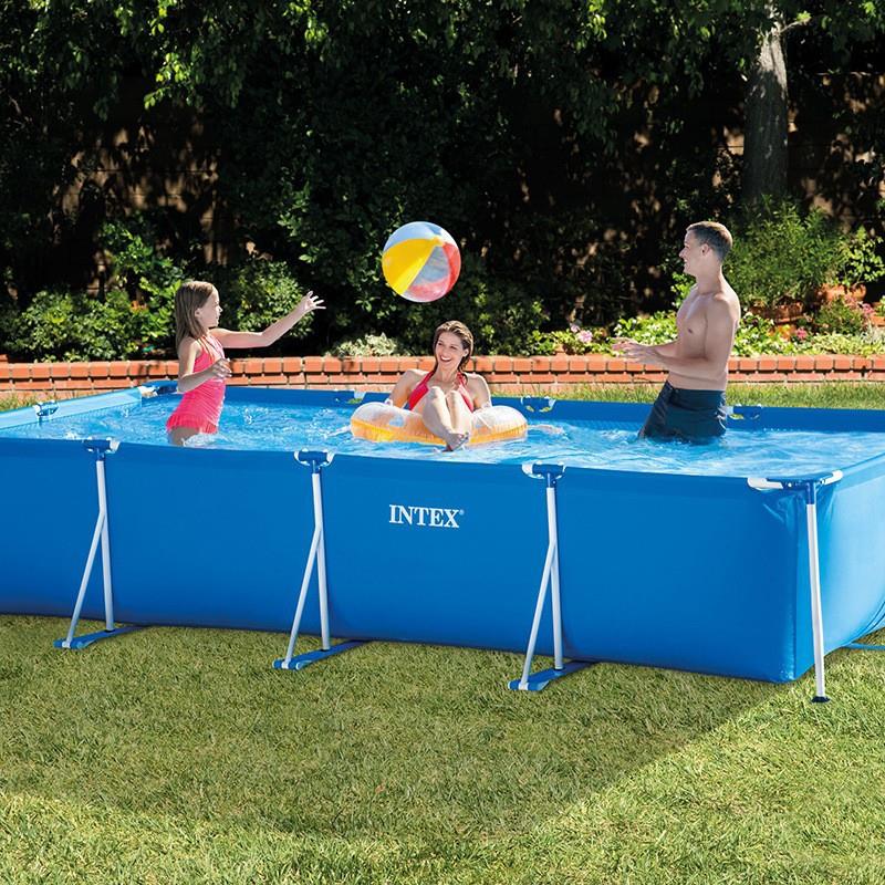 2827长方形管架游泳池大支架儿童家庭戏水池