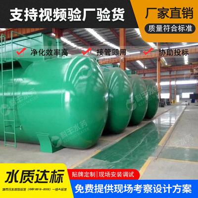 地埋式一体化污水处理设备 mbr膜处理技术 生活污水一体化设备