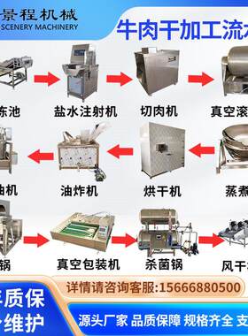 牛肉干全套加工设备风干牛肉成套制作机器香辣牛肉生产流水线