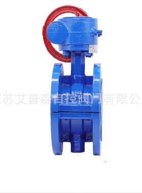 涡轮酸碱法兰蝶阀/D341F46-16C涡轮式铸钢法兰衬氟耐蝶阀蝶阀艾普