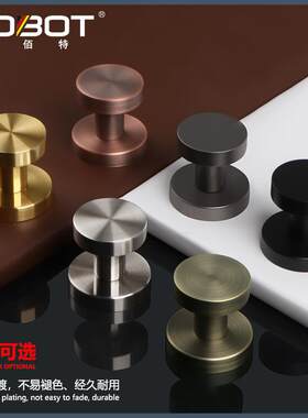 隐门锁单面锌合金带钥匙小孔双面背景墙形门专隐POBOT普用门形锁