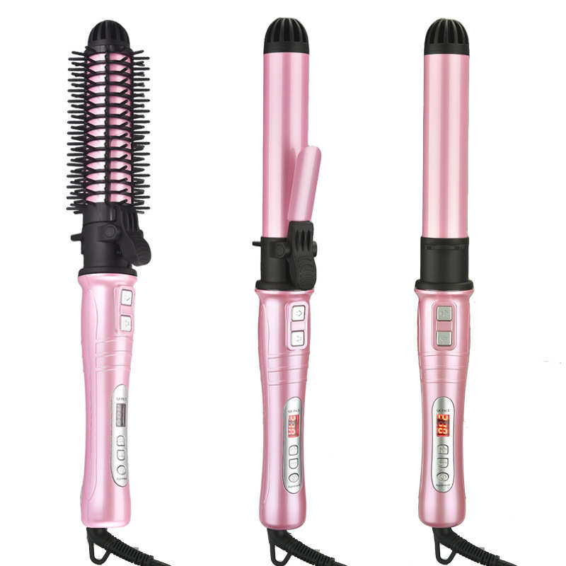 直发卷发梳自动卷发棒卷直两用美发造型梳不伤发自动卷发器