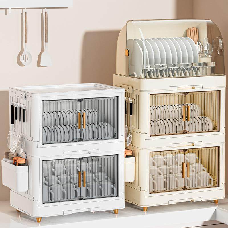 厨房碗架碗筷收纳盒家用放餐具装碗箱碟盘沥水带盖置物架塑料碗柜,厨房/烹饪用具,碗架,淘宝优惠券,粉丝福利购,淘宝优惠卷