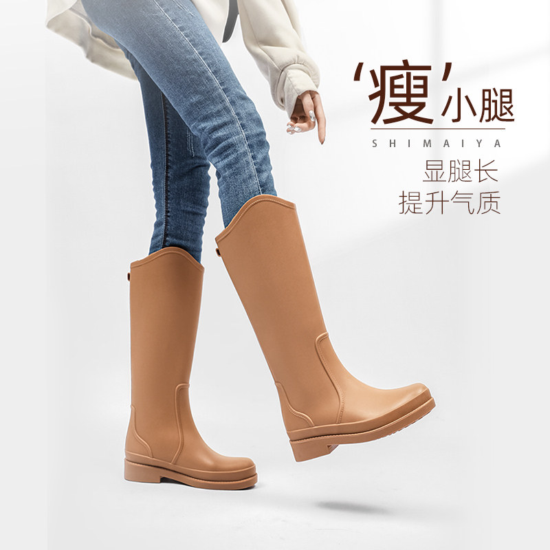 雨鞋女士雨靴高筒时尚成人水鞋女防水防滑保暖胶鞋户外外穿春夏